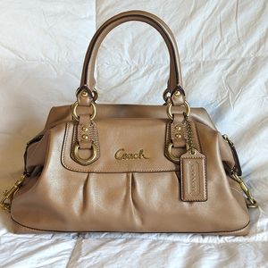 Coach Ashley hand carry satchel in Dune
